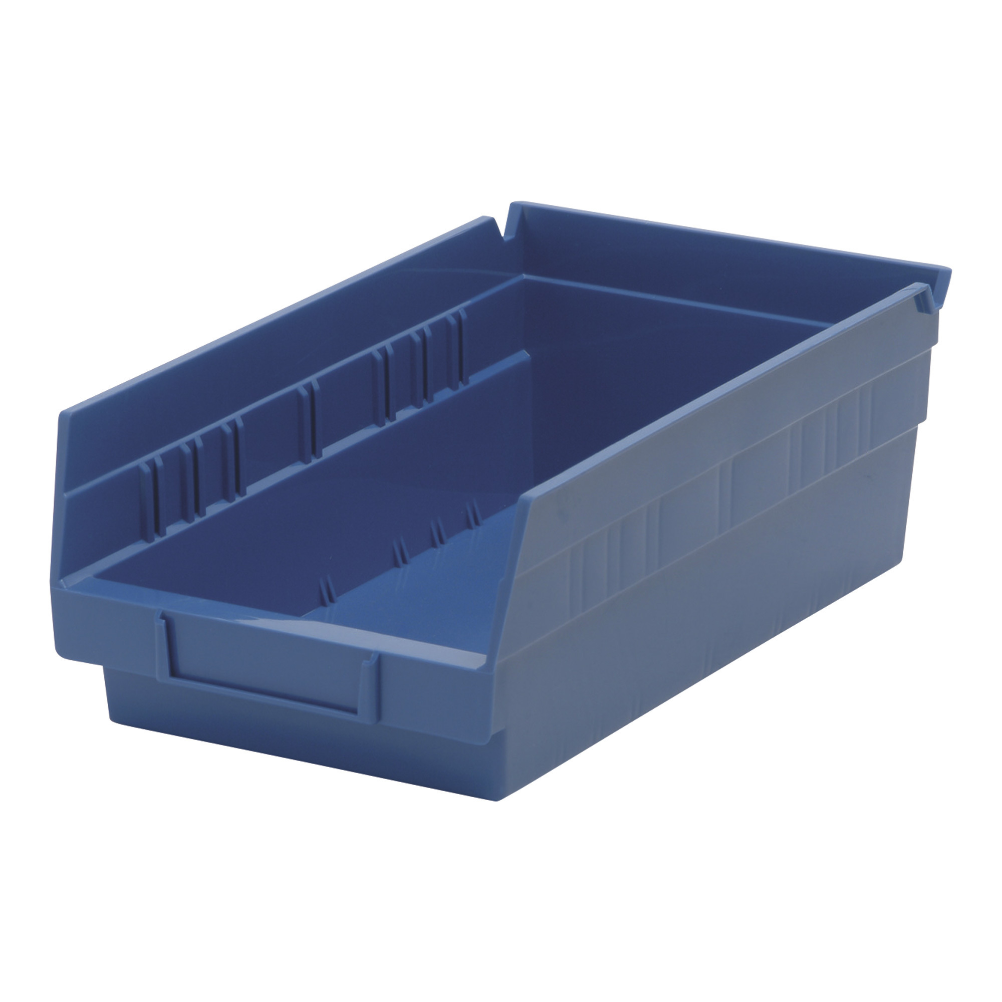 Quantum Storage Economy Shelf Bins, 11 5/8in. x 6 5/8in. x 4in. Size, Blue, Carton of 30, Model# QSB102BLCS